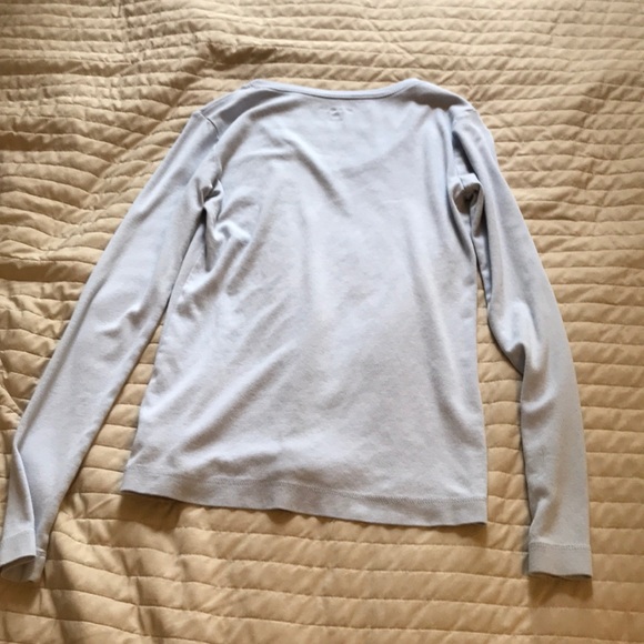 Light Blue Eddie Bauer Long Sleeve-Tee - Picture 2 of 4